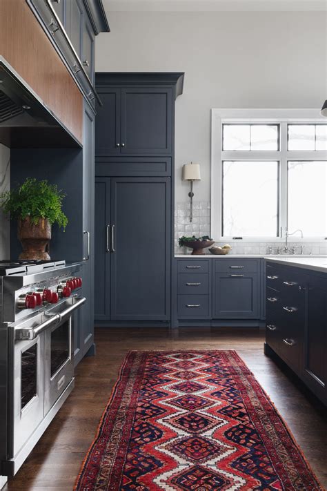 navy blue kitchen cabinets images.